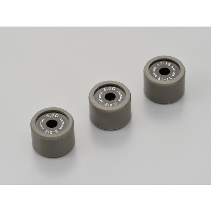 DWRウエイトローラー3個セット φ17×12mm スズキ系 アドレス110 / アドレスV100 / レッツ5/G＜CA47A＞ / レッツ4系 等(5.0g)