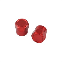 POSH フルビレット ショート エアバルブキャップ RED