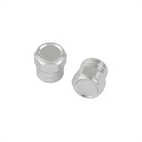 POSH フルビレット ショート エアバルブキャップ SILVER