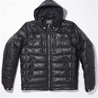 1653 DH LEATHER DOWN レザーダウンジャケット ブラック