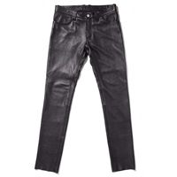 2275 LEATHER SLIM PANTS スリムレザーパンツ ブラック