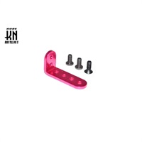 汎用【L字ステー/ロング】ピンク M3×8mm(1個)/M3×6mm(2個)ネジ付