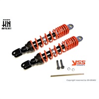 YSS  DTGハイブリッドガスショック2【NMAX125/155】【ブラック/レッド】335mm